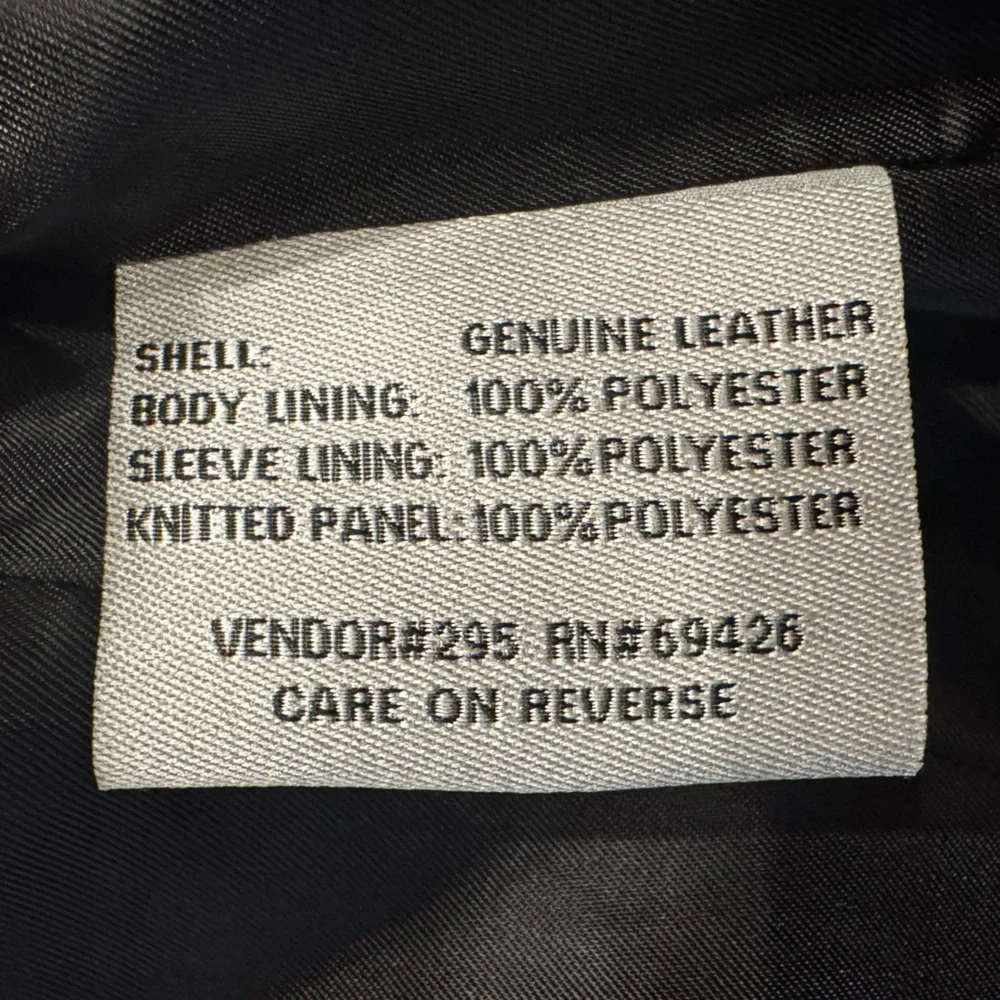Wilsons Leather Women’s Black Moto Jacket Silver Zippers Medium